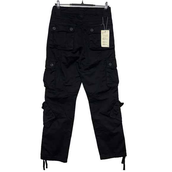 Matchstick Cargo Pants Mens 29x31 Black Grunge Skater Y2K Gorpcore Utility NEW - Picture 3 of 11